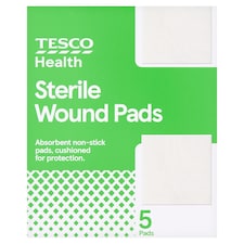 Tesco Health Sterile Wound Pads 5 Pack