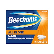 Beechams All in One Cold and Flu Relief Tablets with Paracetamol 16s