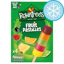 Rowntrees Fruit Pastilles Lollies 4X65ml
