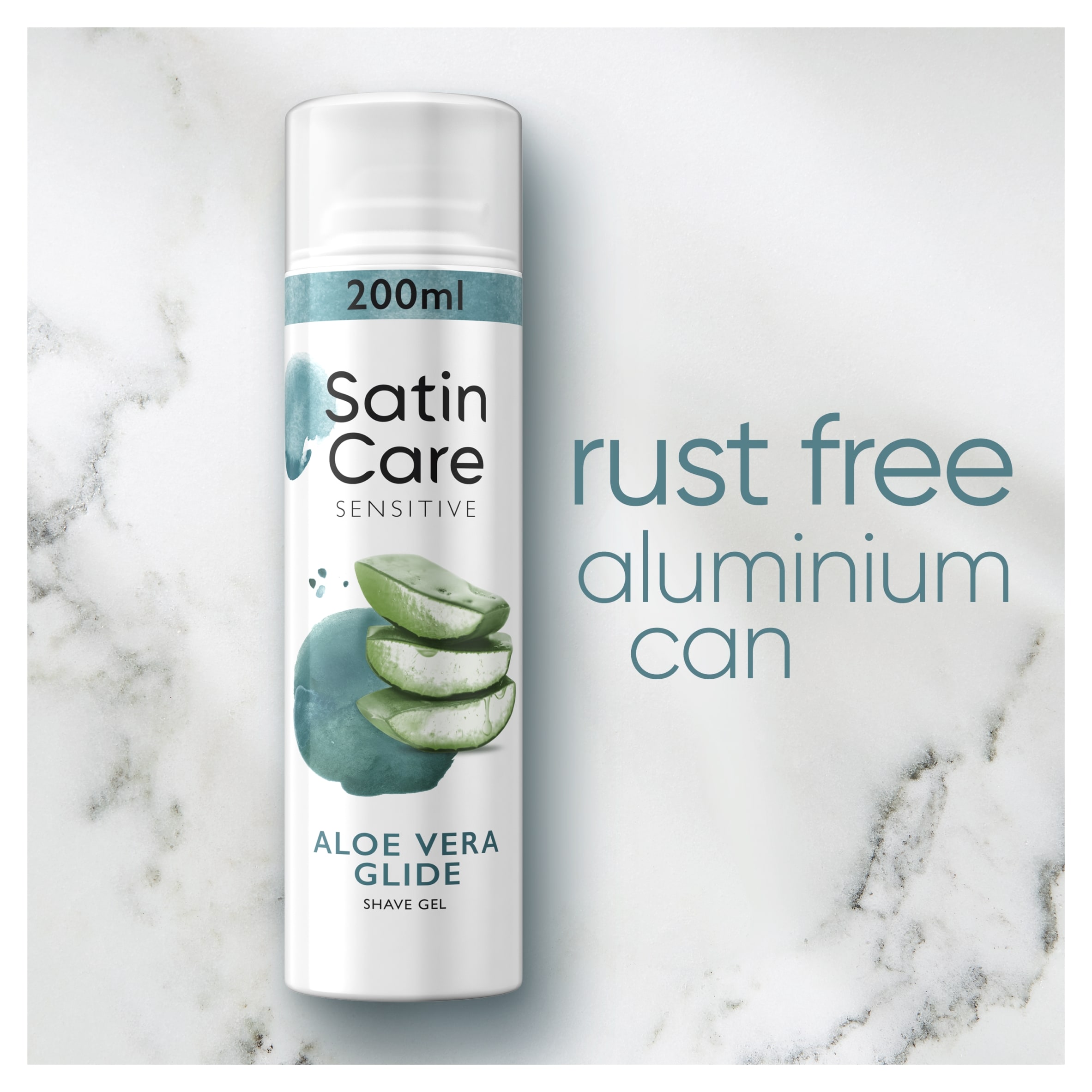 Satin Care Sensitive Aloe Vera Glide Shaving Gel 200ml thumbnail 2