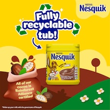 Nesquik Chocolate Flavoured Milkshake Powder 500g Tub thumbnail 4