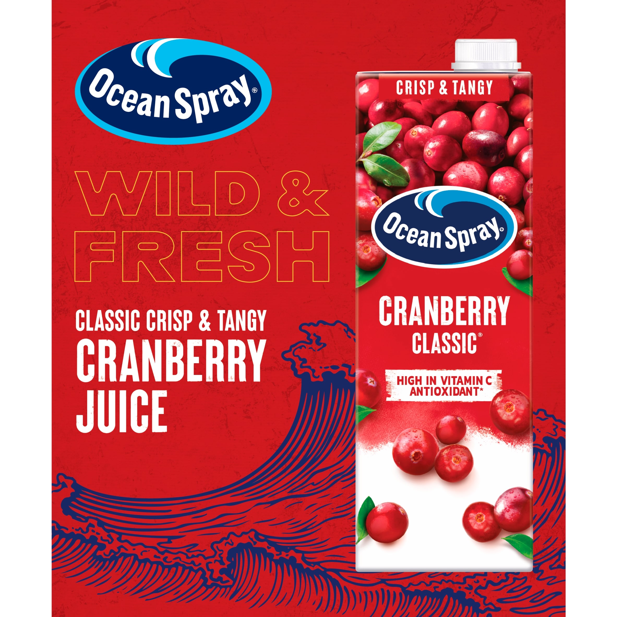 Ocean Spray Cranberry Classic Juice Drink 4 X 1 Litre thumbnail 4
