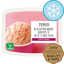 Tesco Soft Scoop Raspberry Ripple 2 Litres