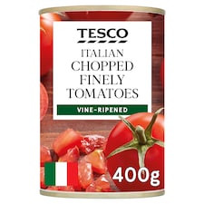 Tesco Italian Finely Chopped Tomatoes 400G