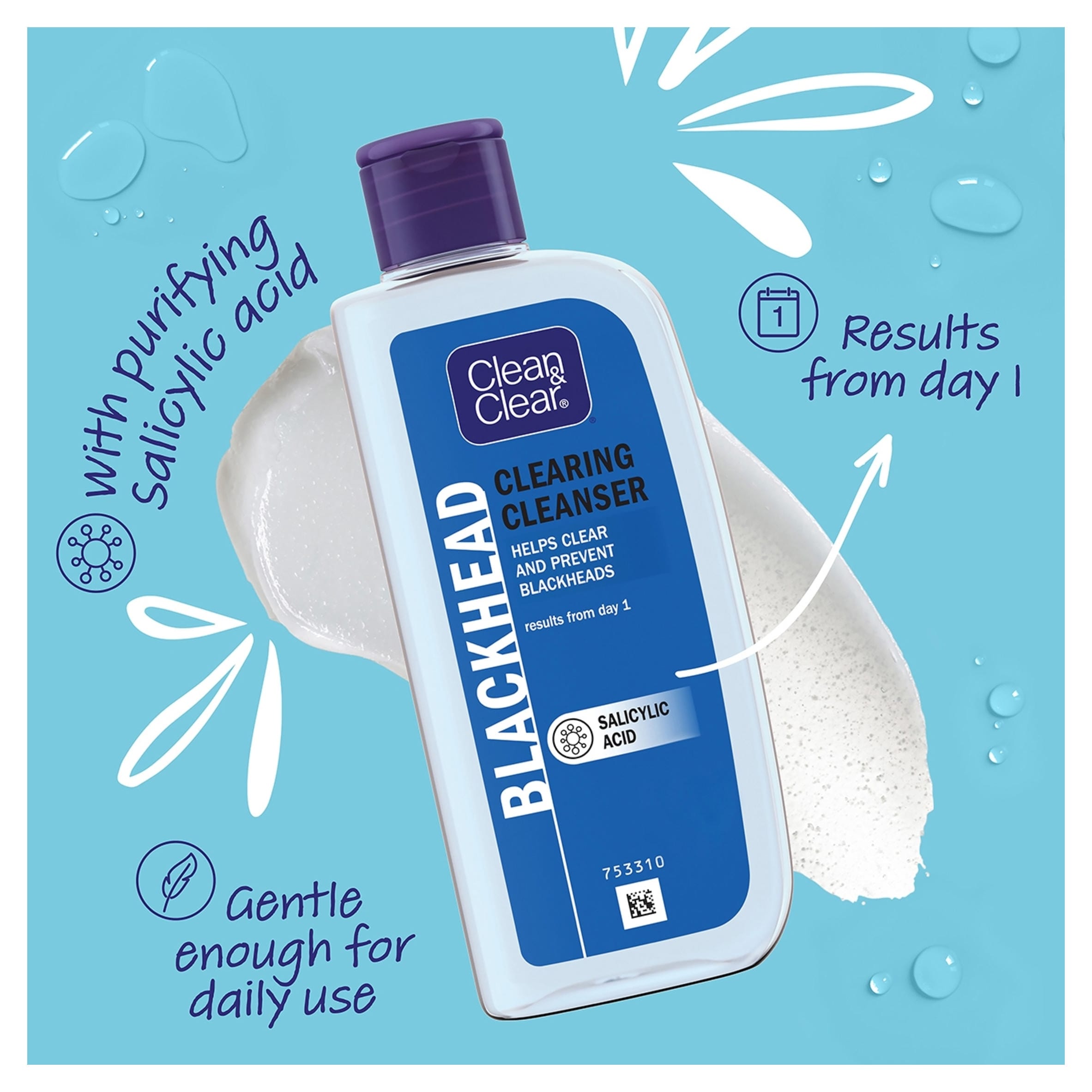 CLEAN & CLEAR Blackhead Clearing Cleanser 200ml thumbnail 2