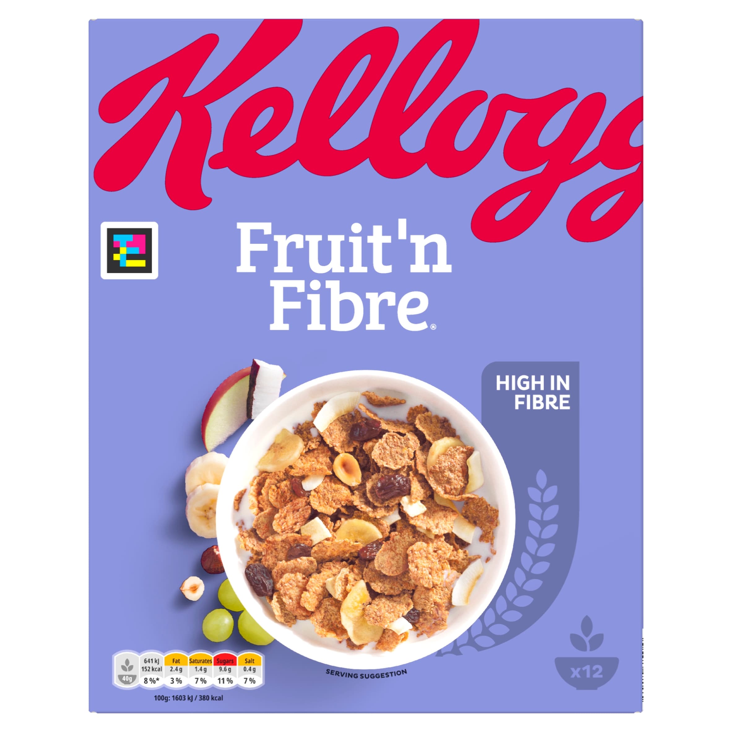 Kellogg's Fruit 'n Fibre Original Breakfast Cereal 500g