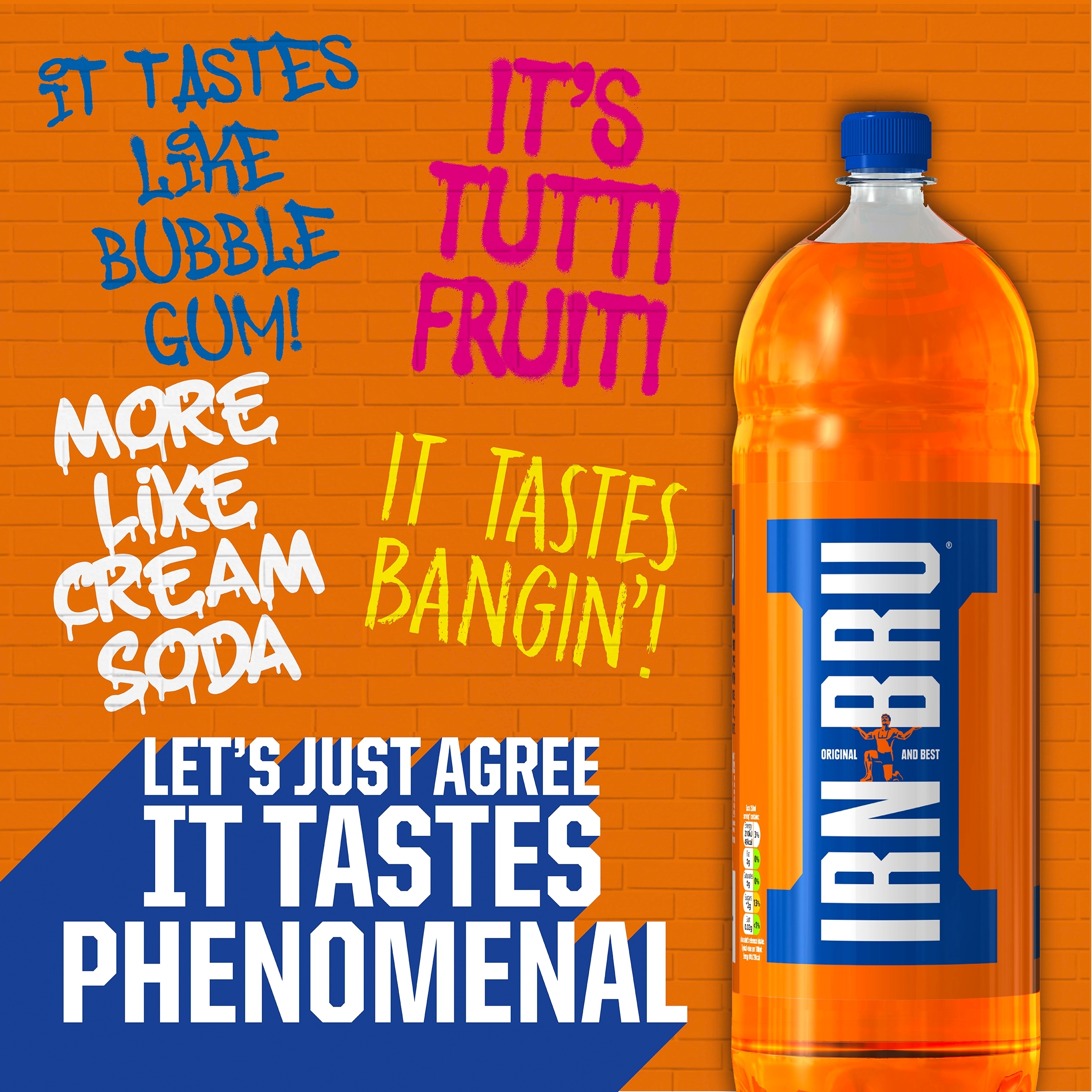 Irn-Bru Soft Drink Bottle 2L thumbnail 2