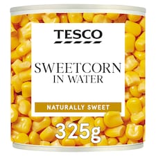 Tesco Naturally Sweet Sweetcorn 325G