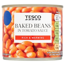 Tesco Baked Beans In Tomato Sauce 220G