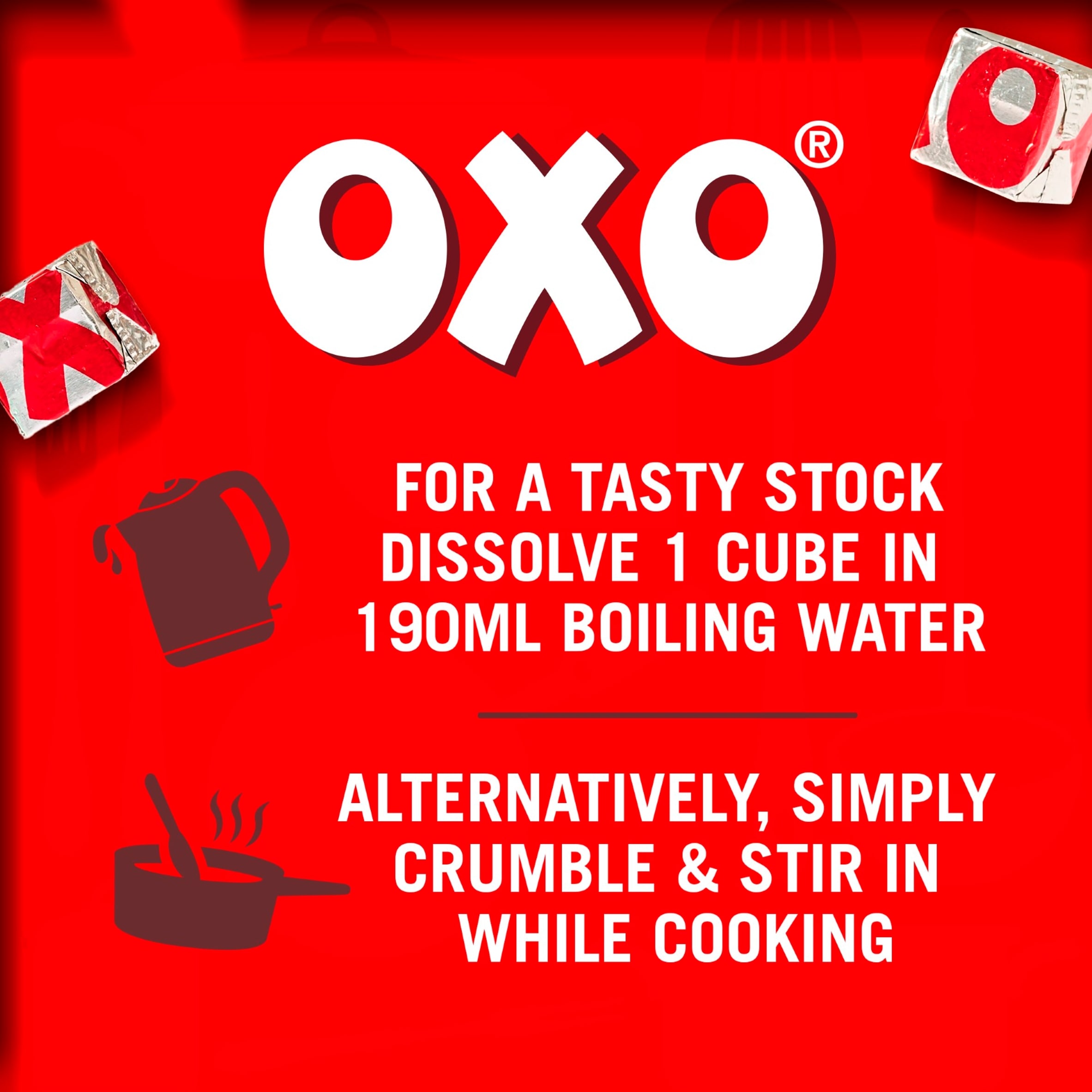 Oxo Beef Stock Cubes 24 Pack 142g thumbnail 3