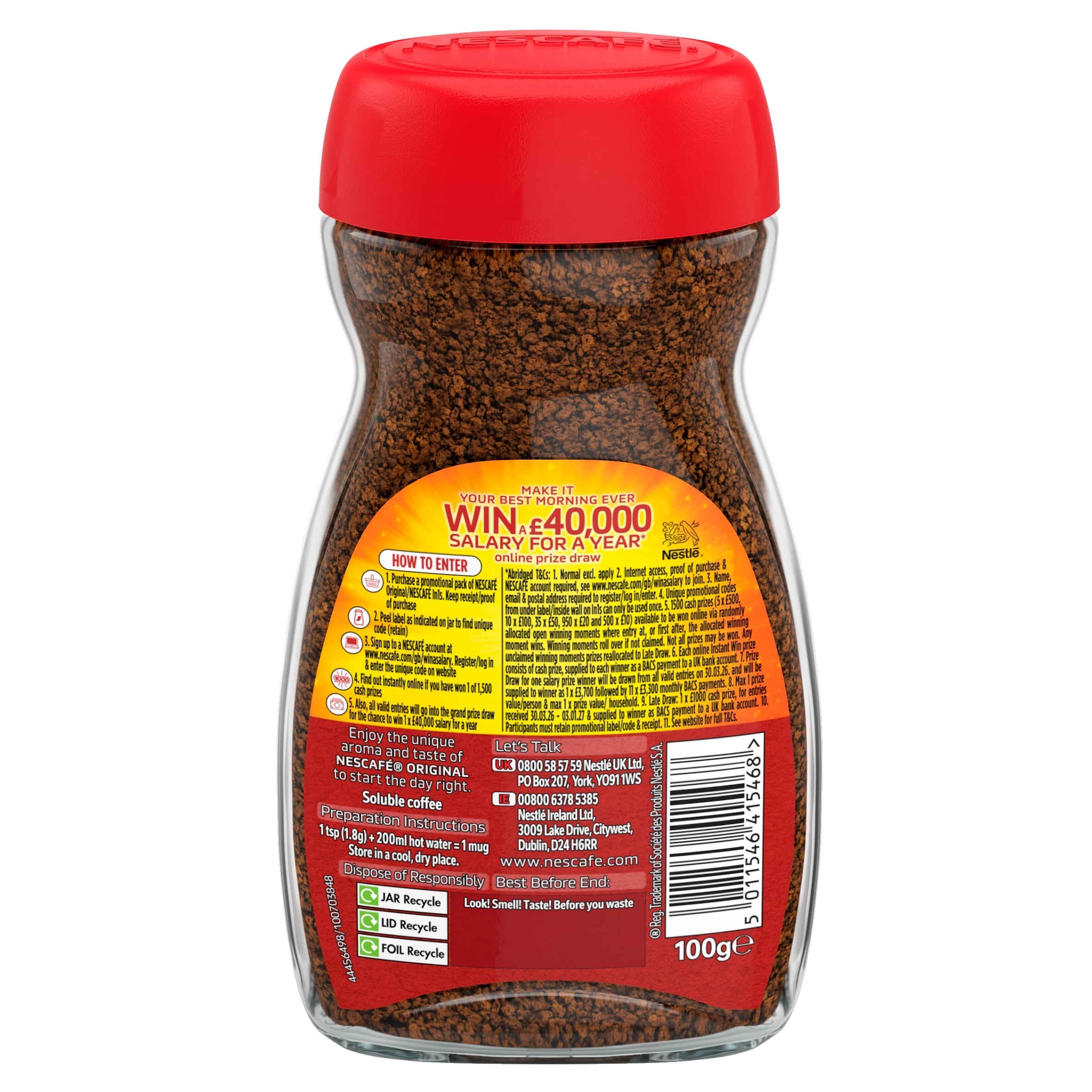 Nescafe Original Instant Coffee 100g thumbnail 2