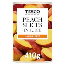 Tesco Peach Slices In Juice 410G