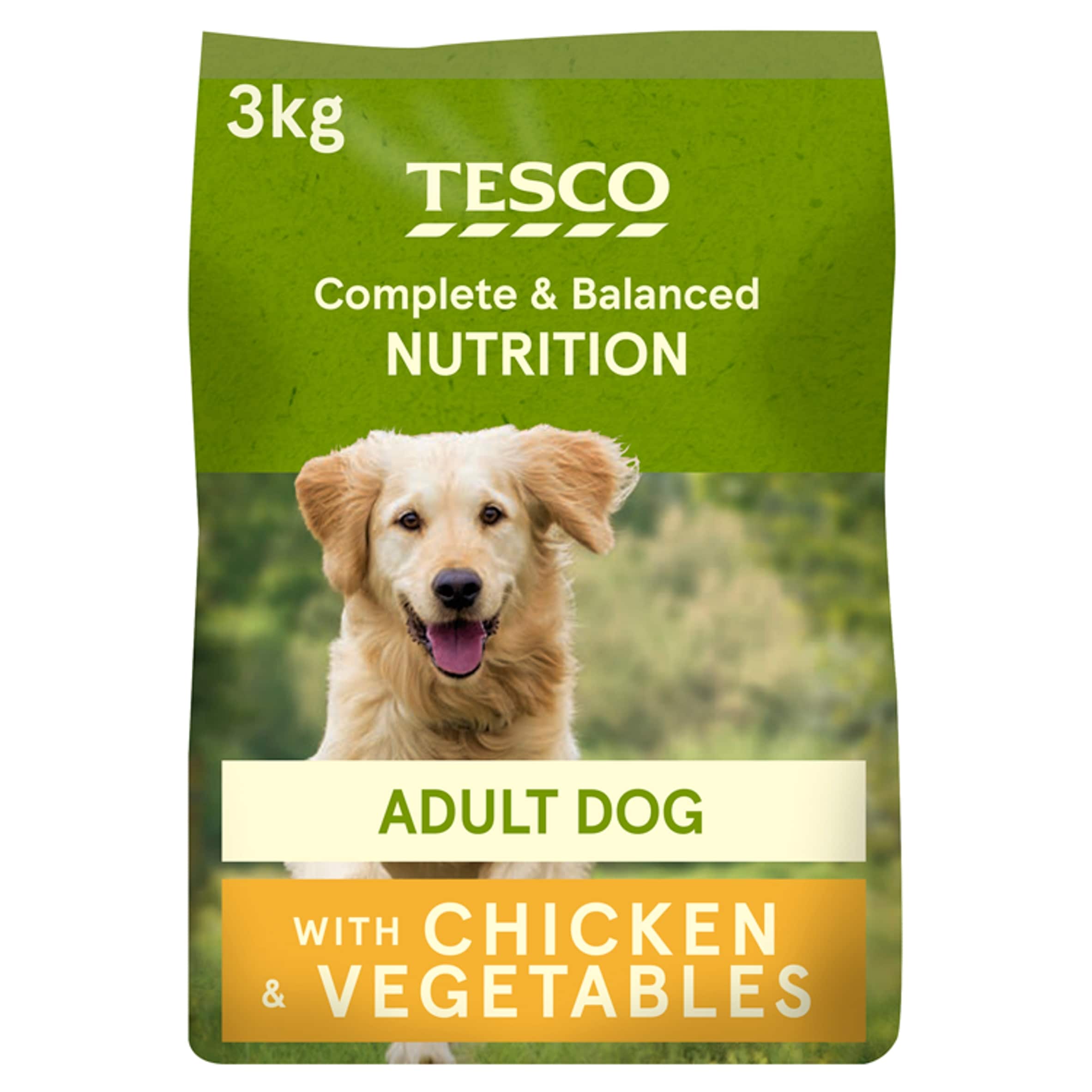 Tesco Adult Dog Complete Dry Food - Chicken & Vegetables 3kg