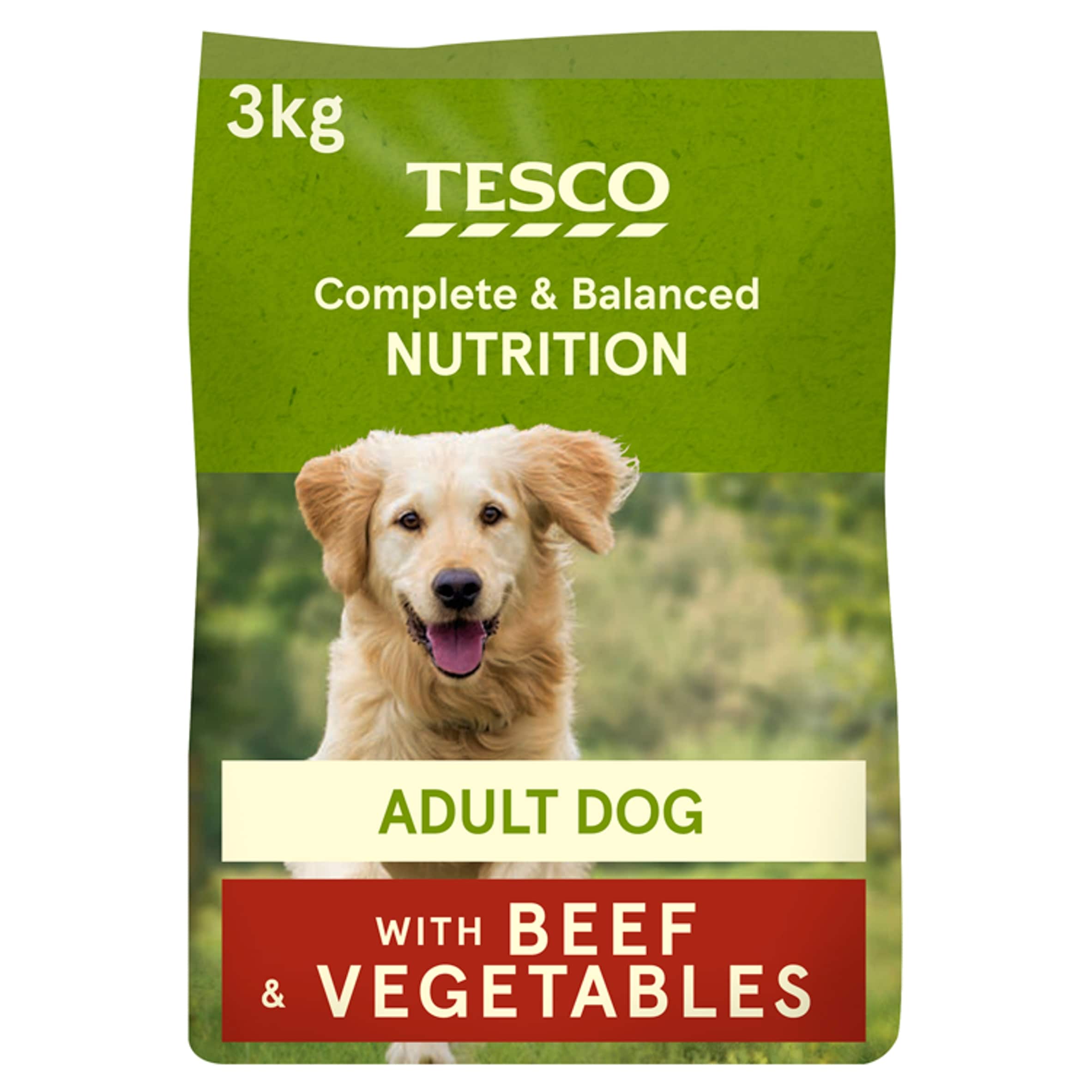 Tesco Beef & Country Vegetable Dry Dog Food 3Kg
