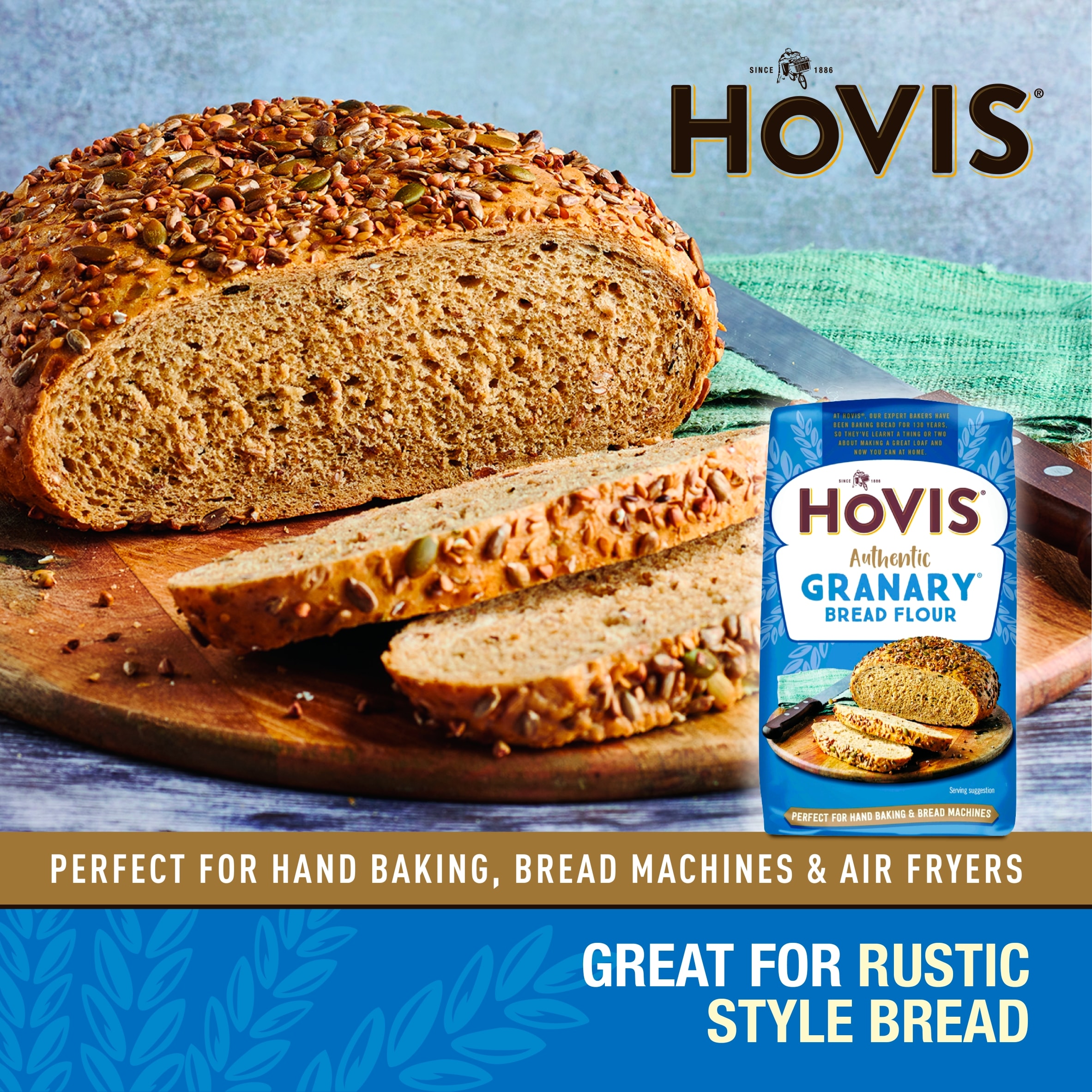 Hovis Baking Authentic Granary Bread Flour 1kg thumbnail 2