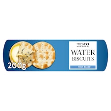 Tesco High Baked Water Biscuits 200G