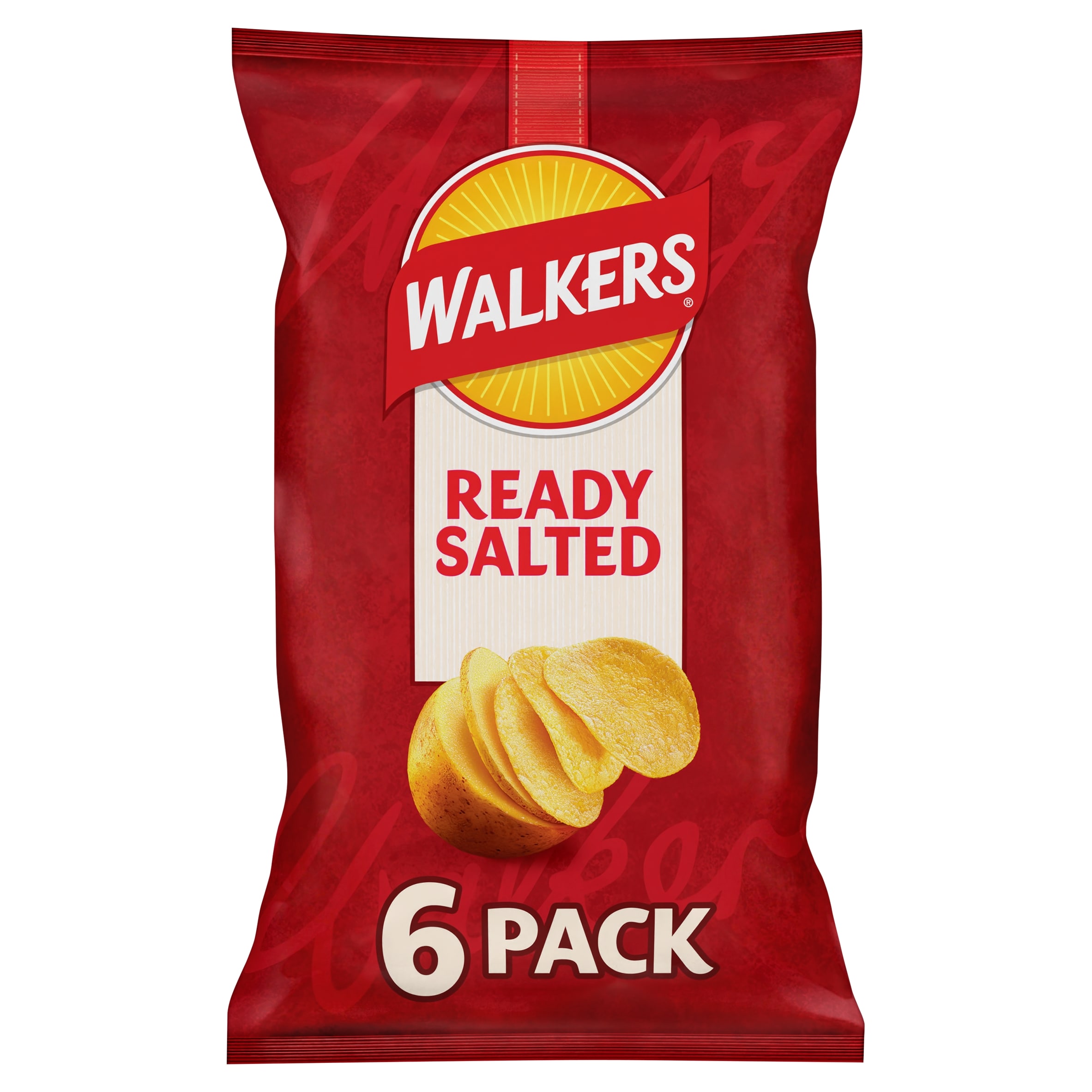 Walkers Ready Salted Crisps Multipack 6x25g thumbnail 4