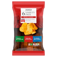 Tesco Variety Crisps 6X25g