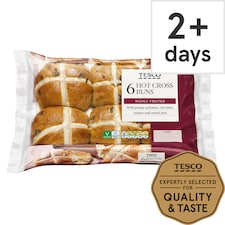 Tesco Hot Cross Buns 6 pack