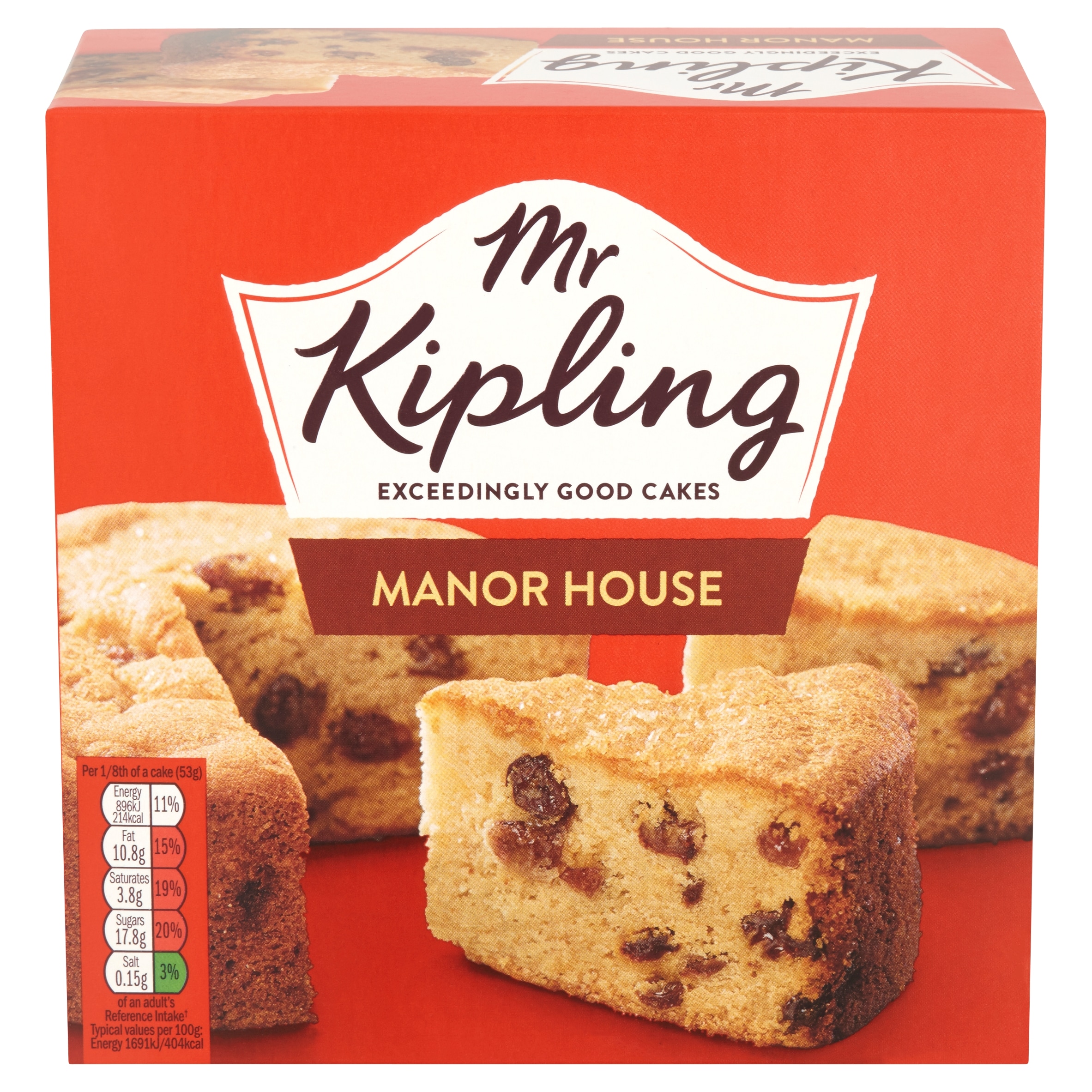 Mr Kipling Manor House Sultanas Sponge Cake thumbnail 2