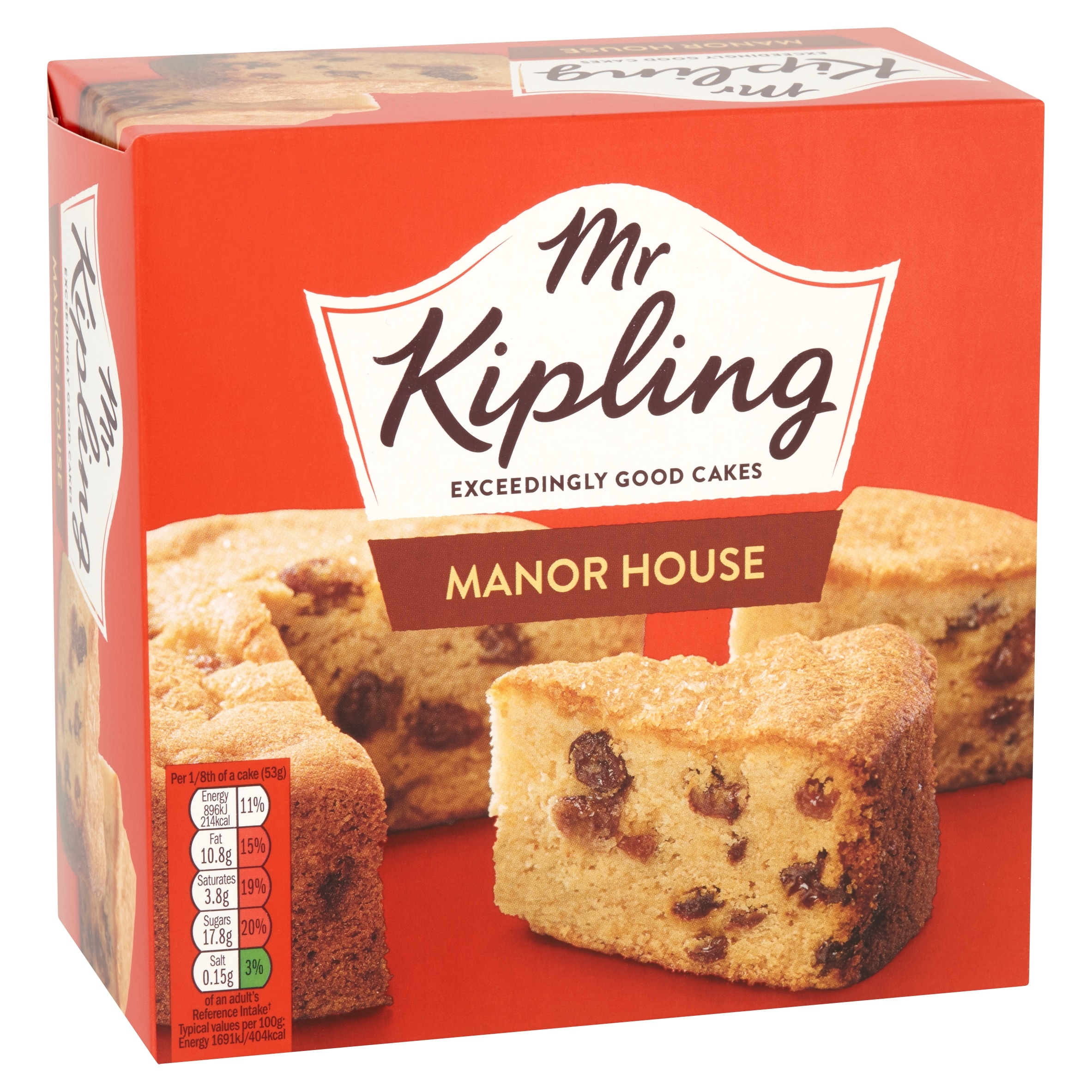 Mr Kipling Manor House Sultanas Sponge Cake thumbnail 4