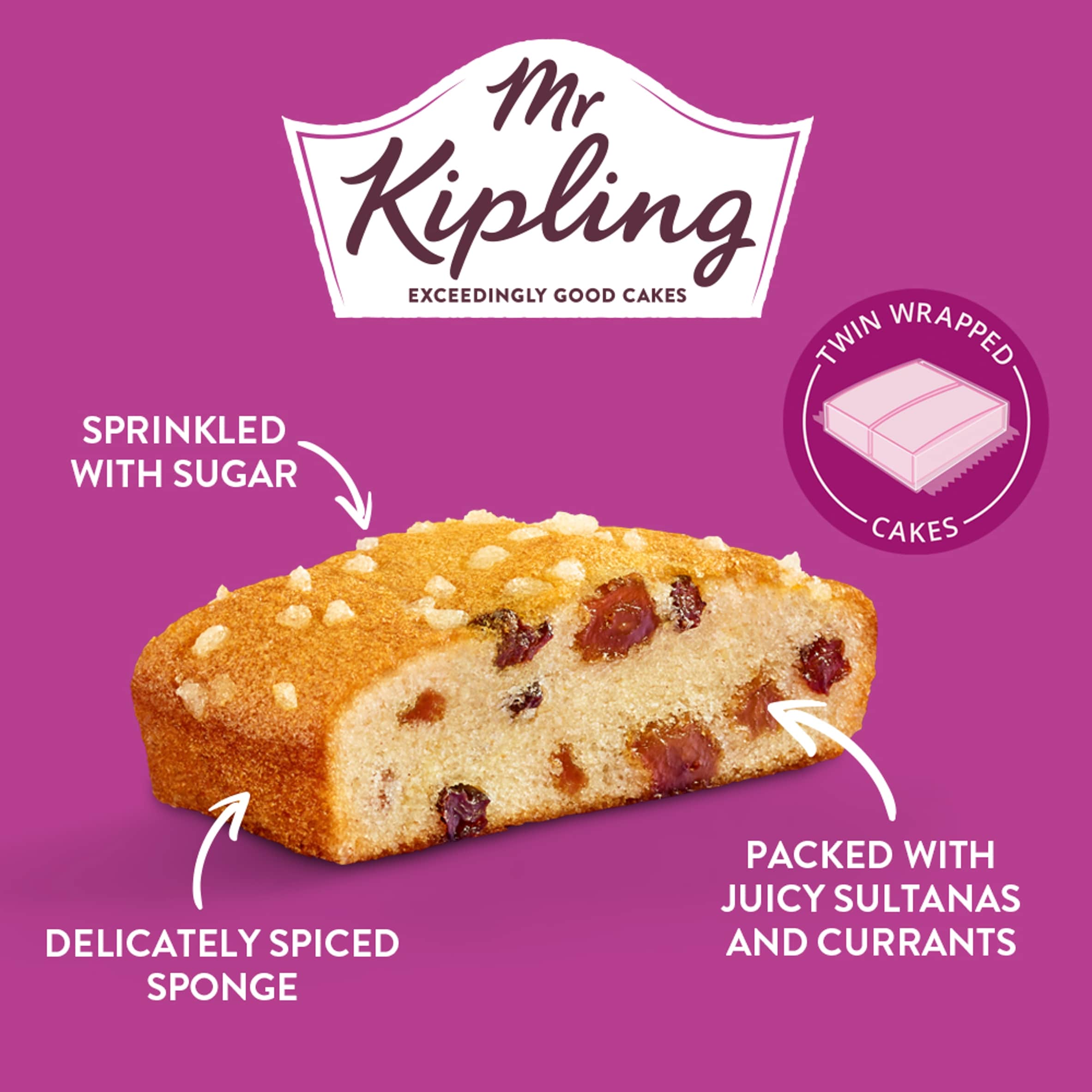 Mr Kipling Country Cake Slices 6 pack thumbnail 2