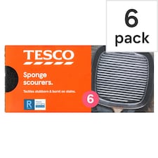 Tesco Sponge Pan Cleaners 6 Pack