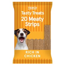 Tesco Meaty Strips Chicken Dog Treats 200G
