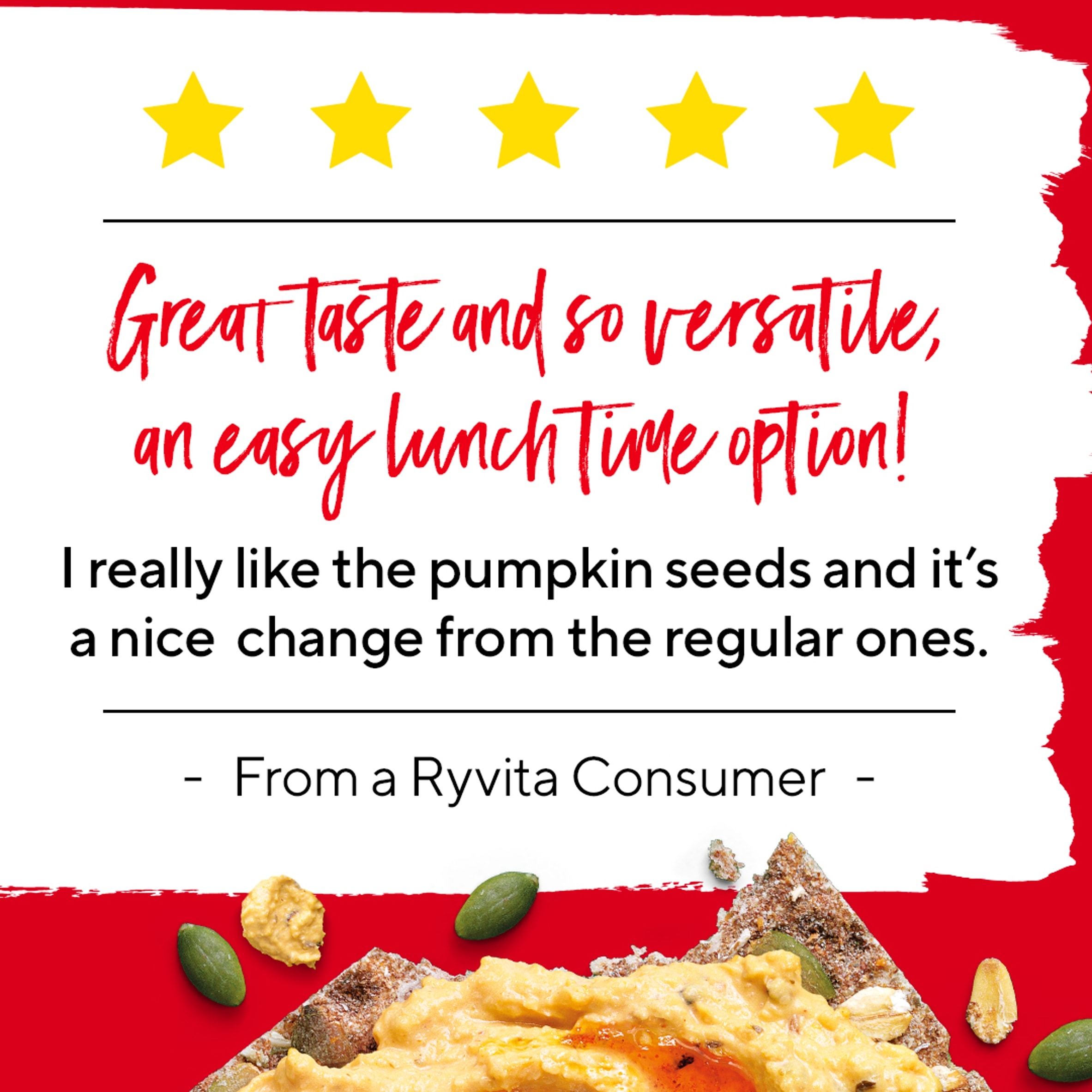 Ryvita Pumpkin Seed & Oat Crisp Bread 200G thumbnail 4