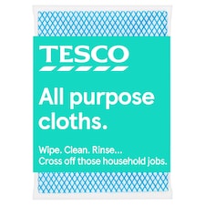 Tesco All Purpose Cloths 10 Pack
