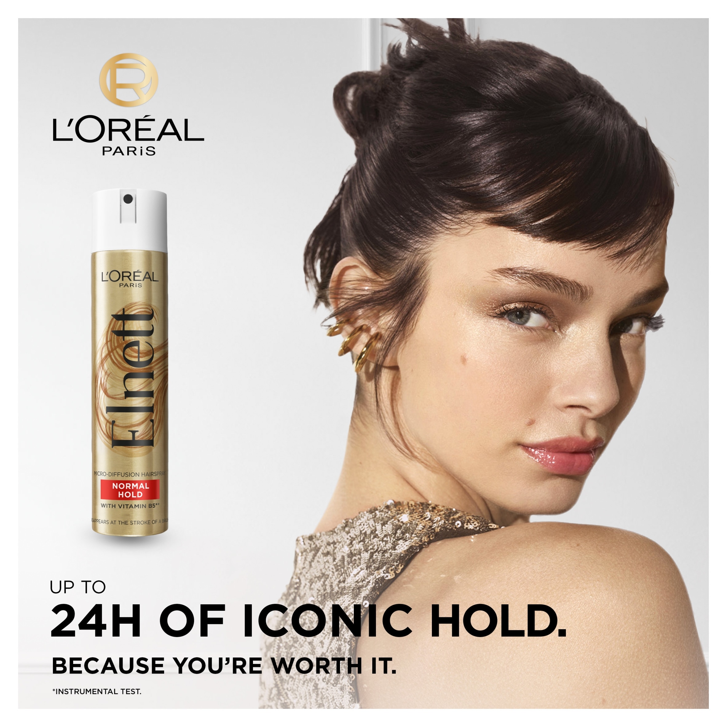 L'Oreal Paris Elnett Normal Hold Hairspray 200ml thumbnail 2