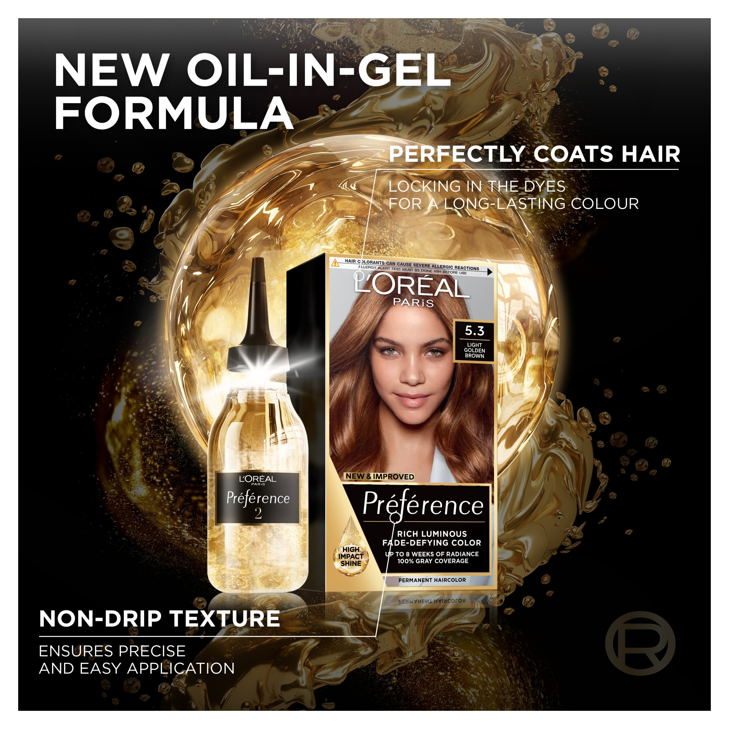L’Oreal Preference 5.3 Virginia Chestnut Brown Permanent Hair Dye thumbnail 4