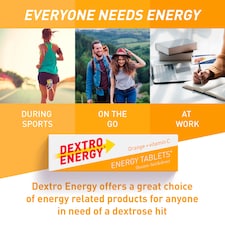 Dextro Energy Orange + Vitamin C Dextrose 47G Tablets thumbnail 3