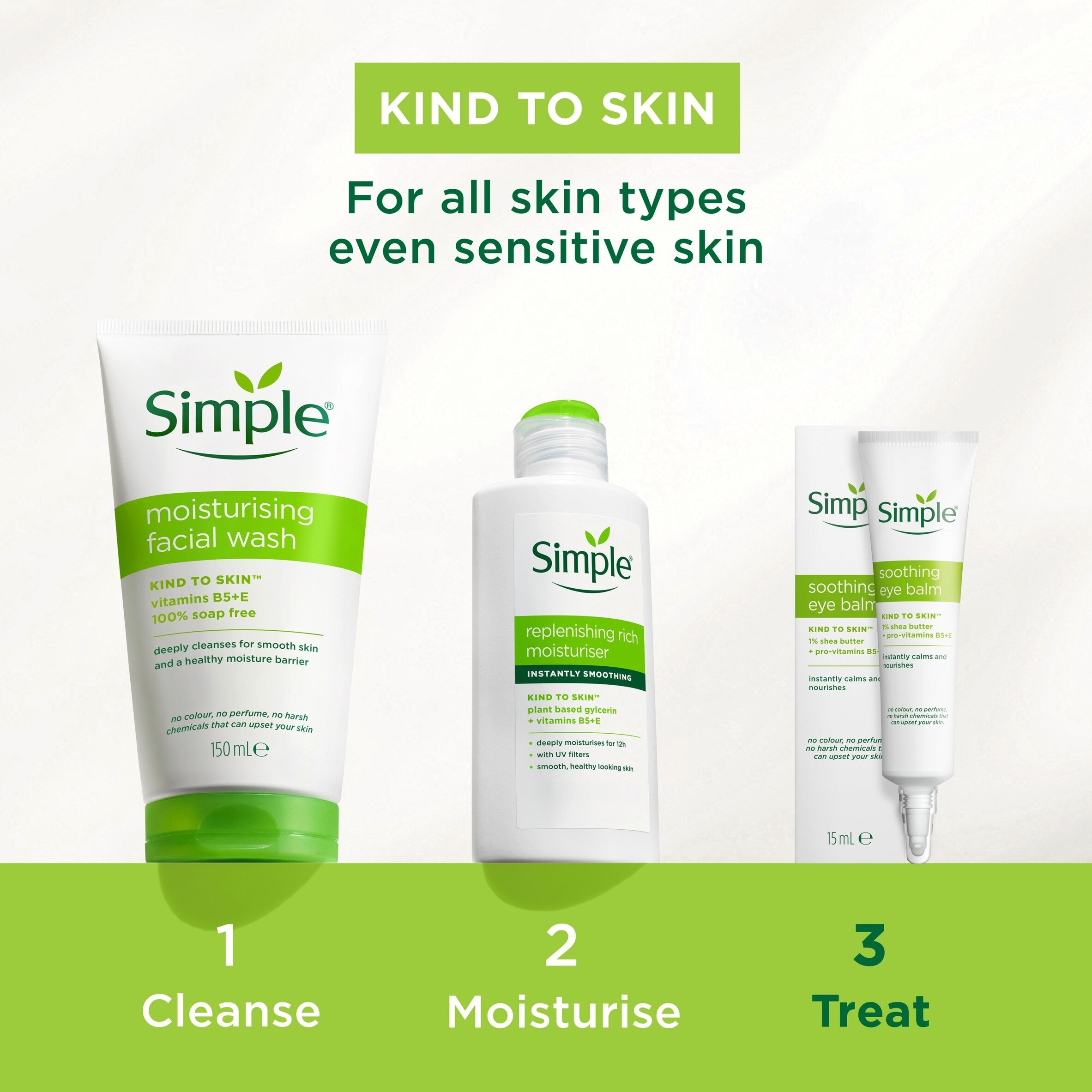 Simple Kind To Skin Moisturising Face Wash 150Ml thumbnail 4