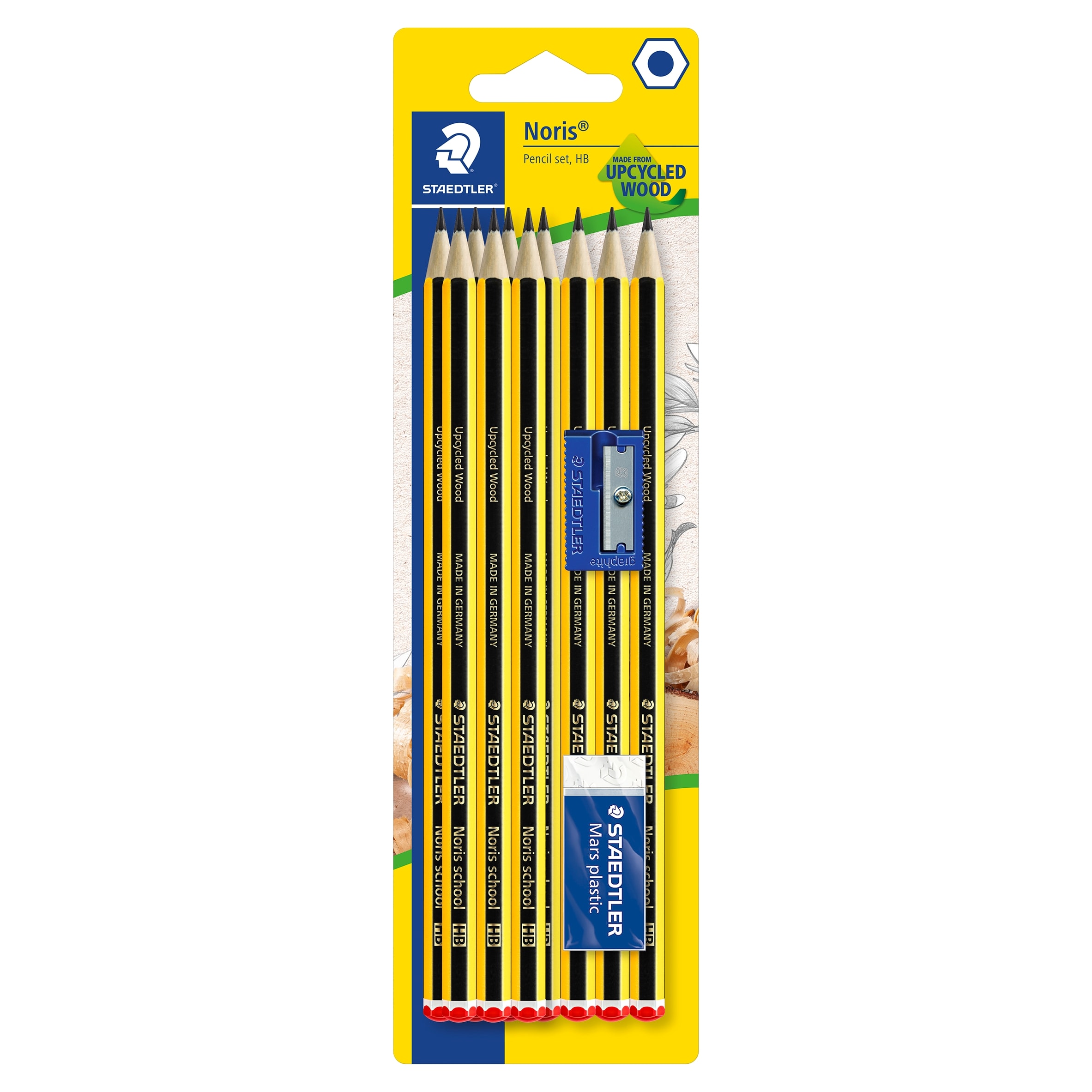 Staedtler Stationery 10HB Noris Pencils with Eraser and Sharpener