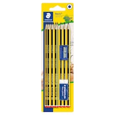 Staedtler Stationery 10HB Noris Pencils with Eraser and Sharpener