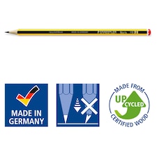 Staedtler Stationery 10HB Noris Pencils with Eraser and Sharpener thumbnail 4