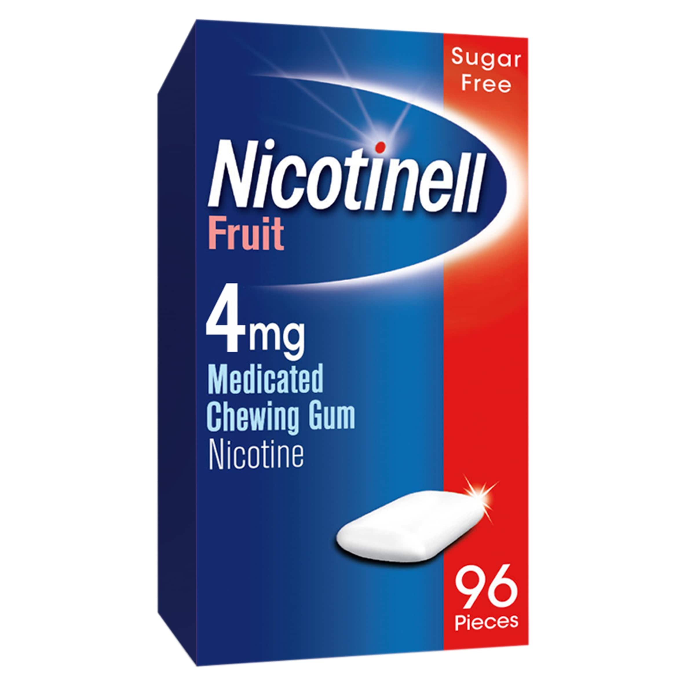Nicotinell Fruit 4mg Medicated Chewing Gum Extra Strength 96 Pieces