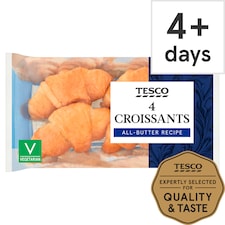 Tesco All Butter Croissants 4 Pack