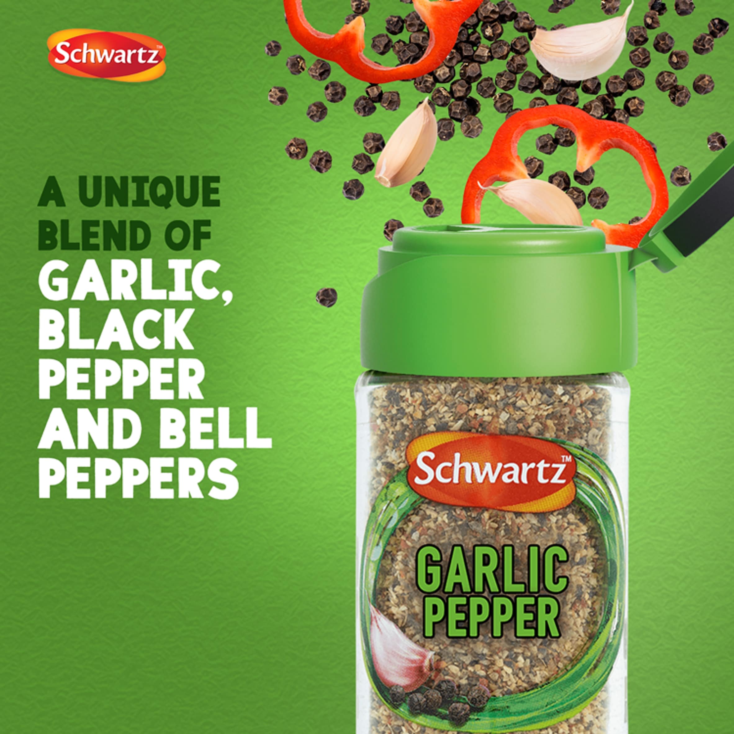 Schwartz Garlic Pepper 45G Jar thumbnail 2