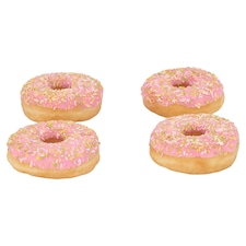 Tesco Pink Iced Ring Doughnut 4 Pack thumbnail 3