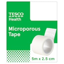 Tesco Health Microporous Tape 5Mx2.5Cm