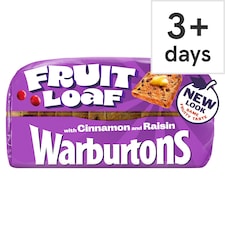 Warburtons Fruit Loaf With Cinnamon & Raisin 400G