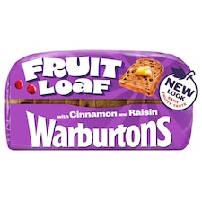 Warburtons Fruit Loaf With Cinnamon & Raisin 400G thumbnail 3
