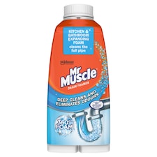 Mr Muscle Drain Foamer Pipe Cleaner - Deep Clean & Odour Eliminator 500ml