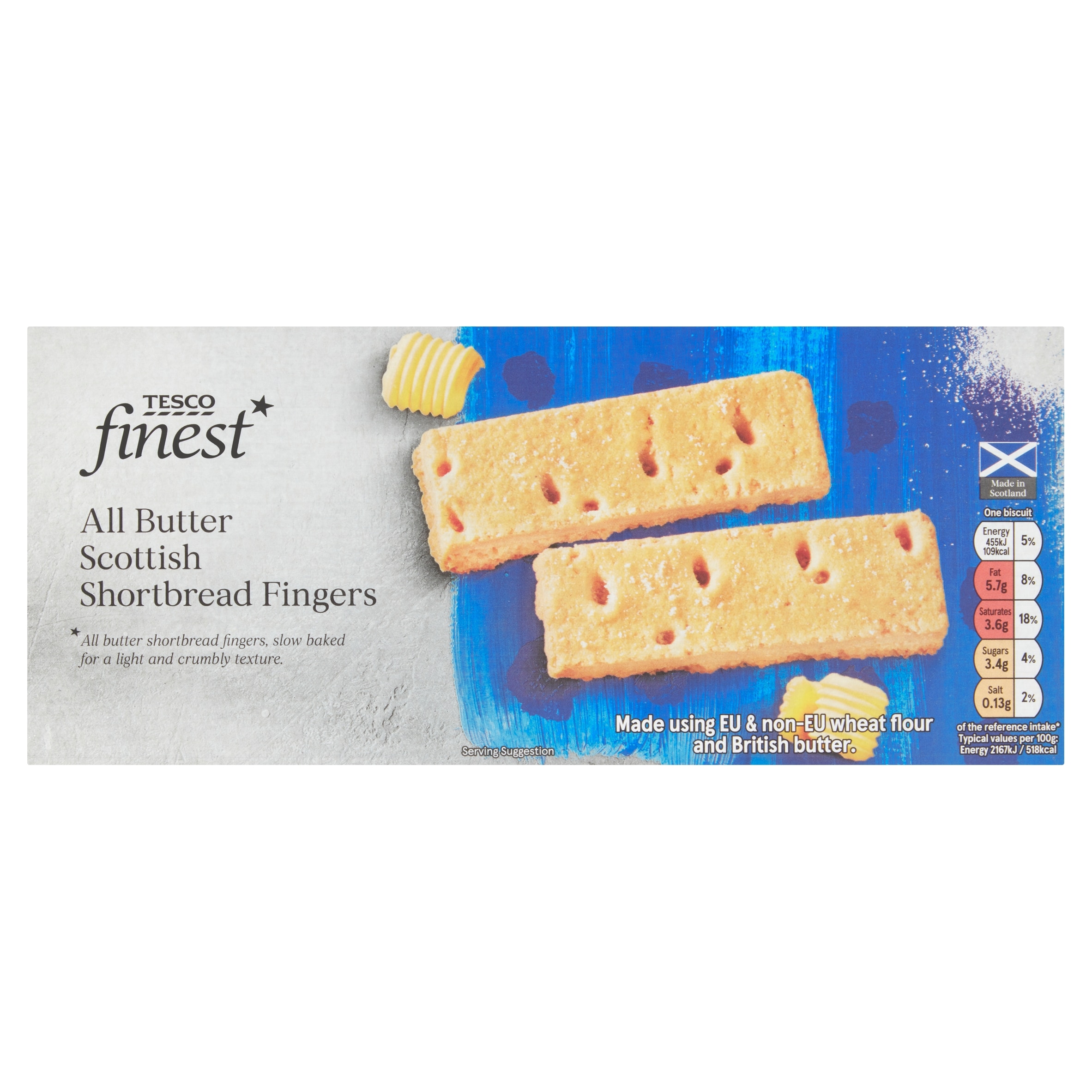 Tesco Finest Scottish Shortbread Fingers 165G