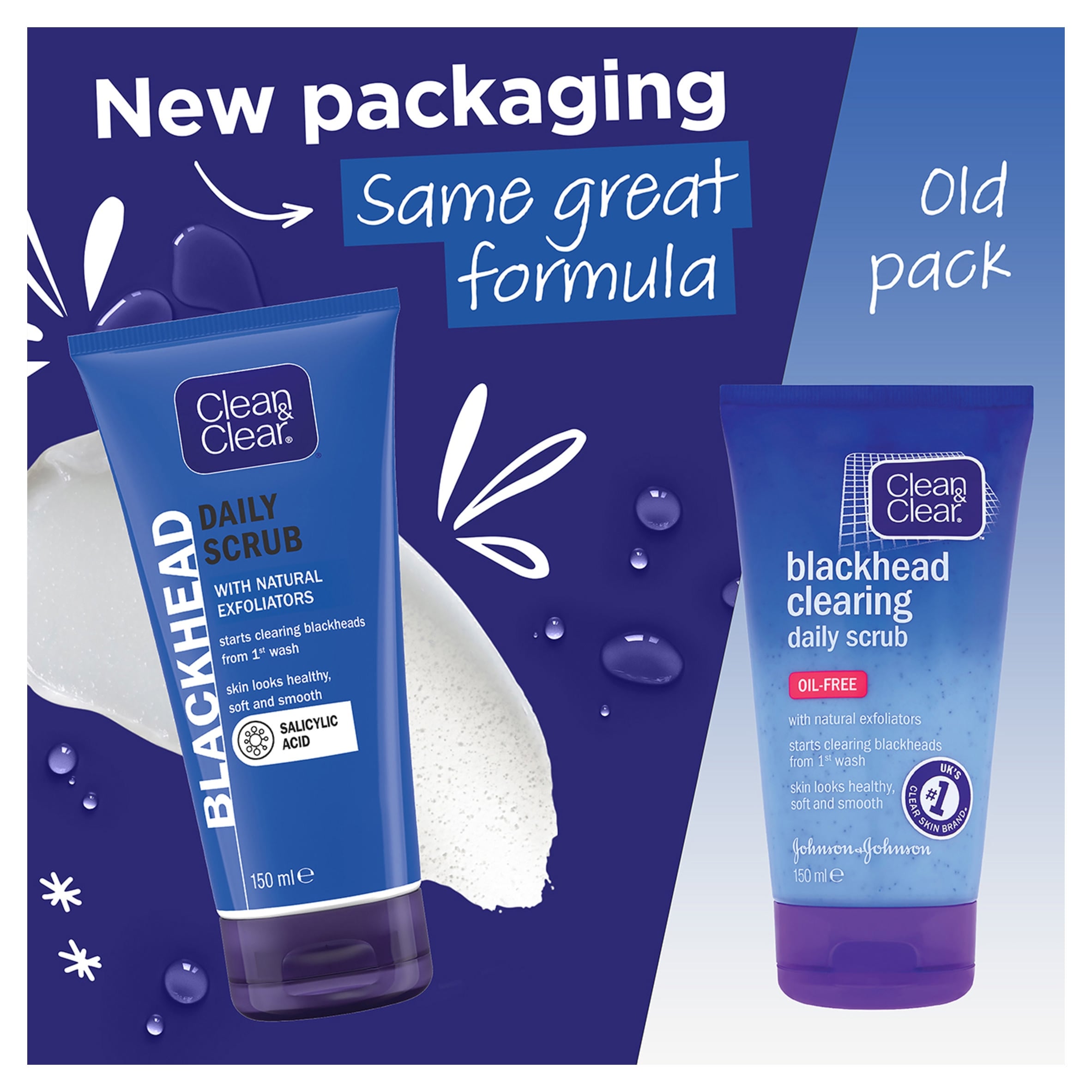 CLEAN & CLEAR Blackhead Clearing Daily Scrub 150ml thumbnail 3