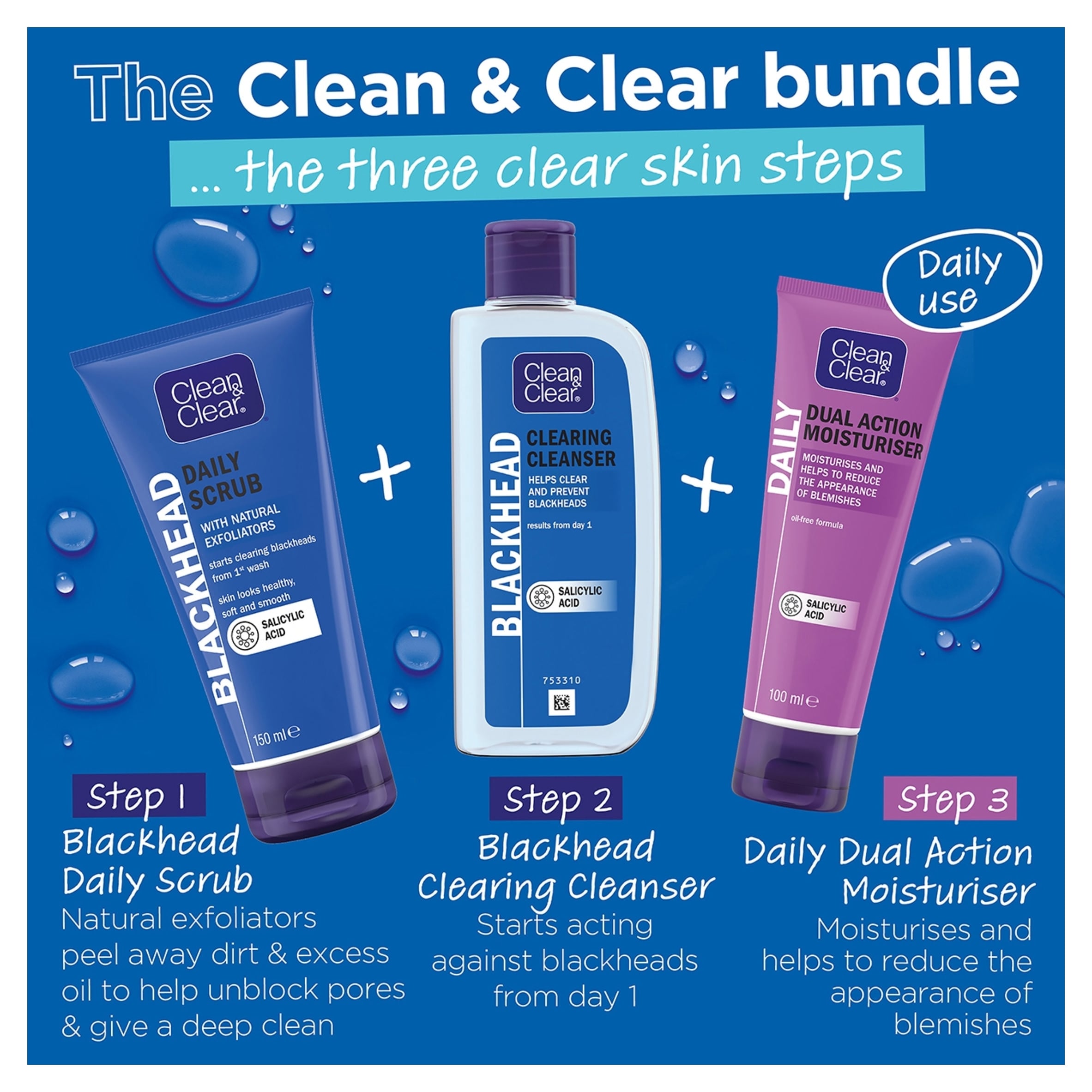 CLEAN & CLEAR Blackhead Clearing Daily Scrub 150ml thumbnail 5