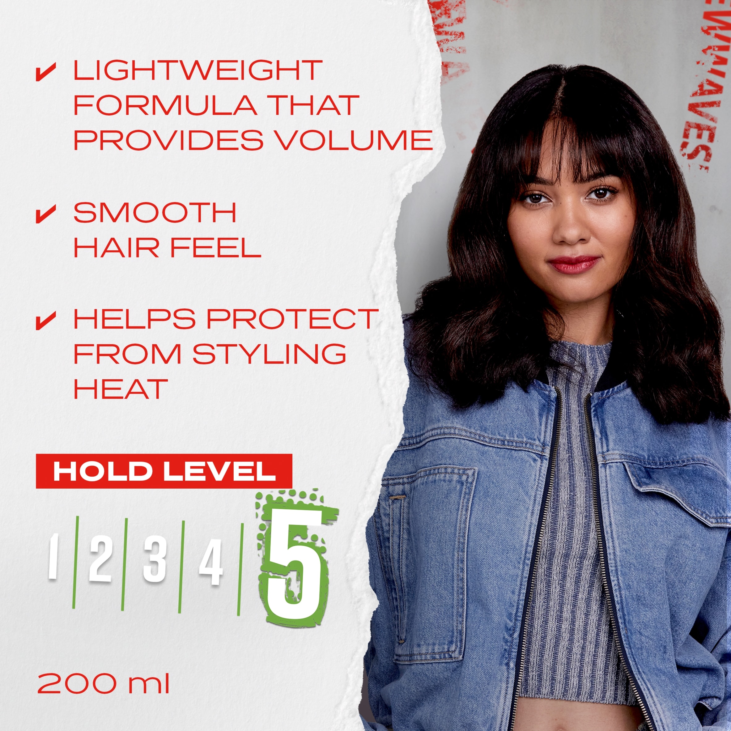 Shockwaves Volume Mousse Ultra Strong 200Ml thumbnail 2