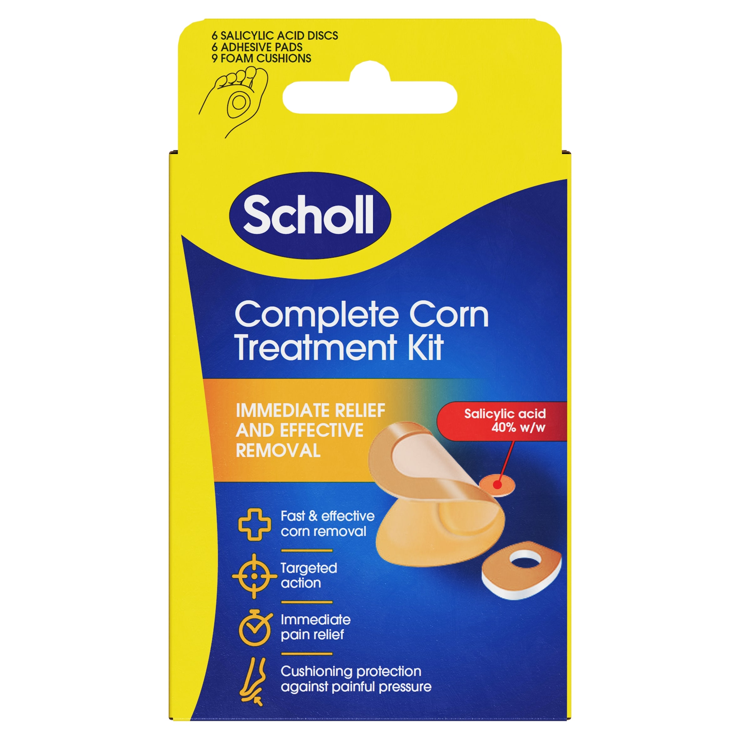 Scholl Complete Corn Treatment and Removal Kit for Foot Care